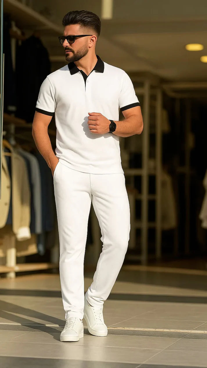 LI-51 Premium Collar Tee & Trouser Set –CHOOZI
