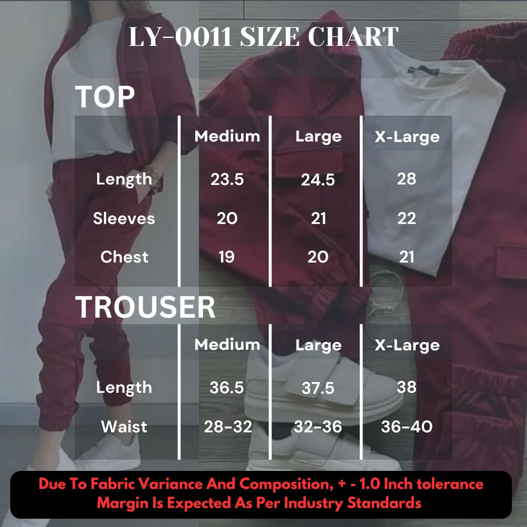 3 Pcs Women Winter Pocket Style Tracksuit LY-0011