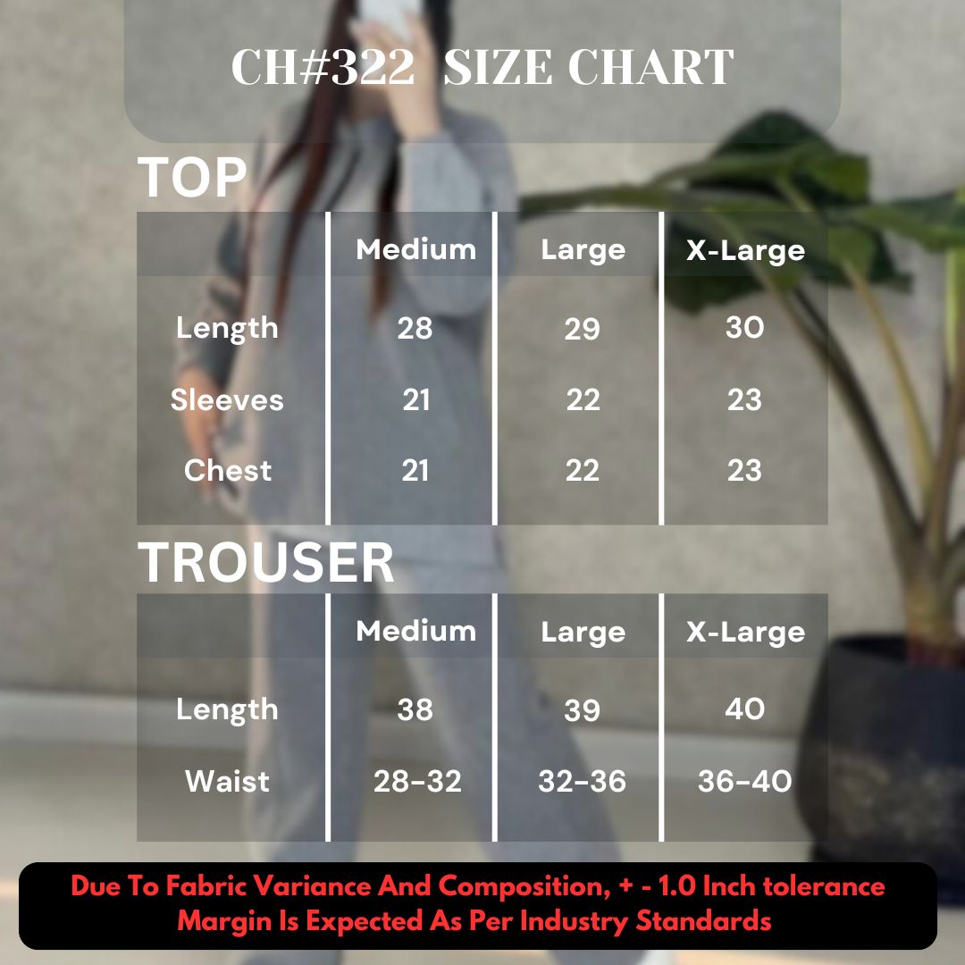WINTER SIDE POCKET 2 PIECES FLEECE DRESS CH # 322