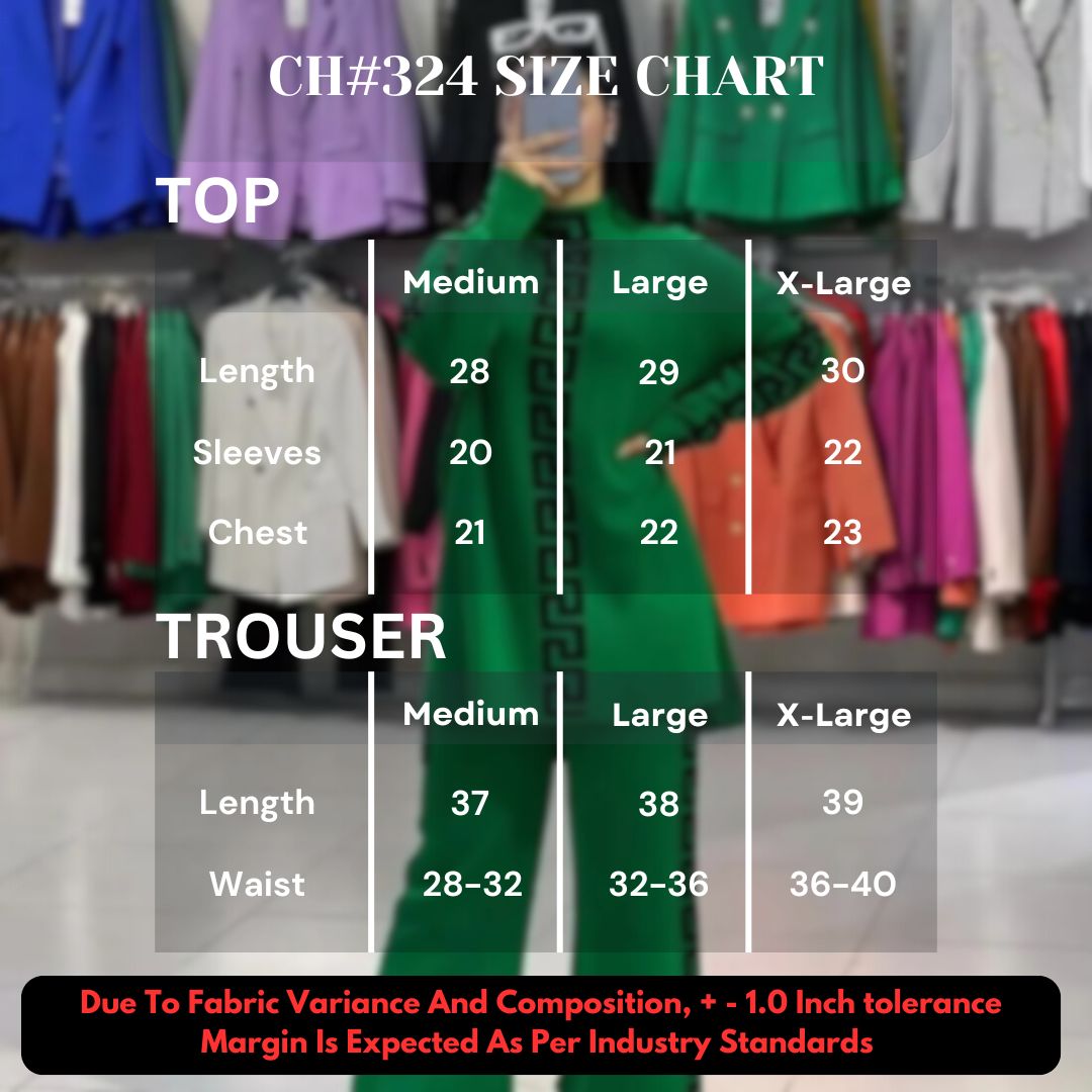 FLEECE 2 PIECES VERTICAL PRINTED OUTFIT CH # 324