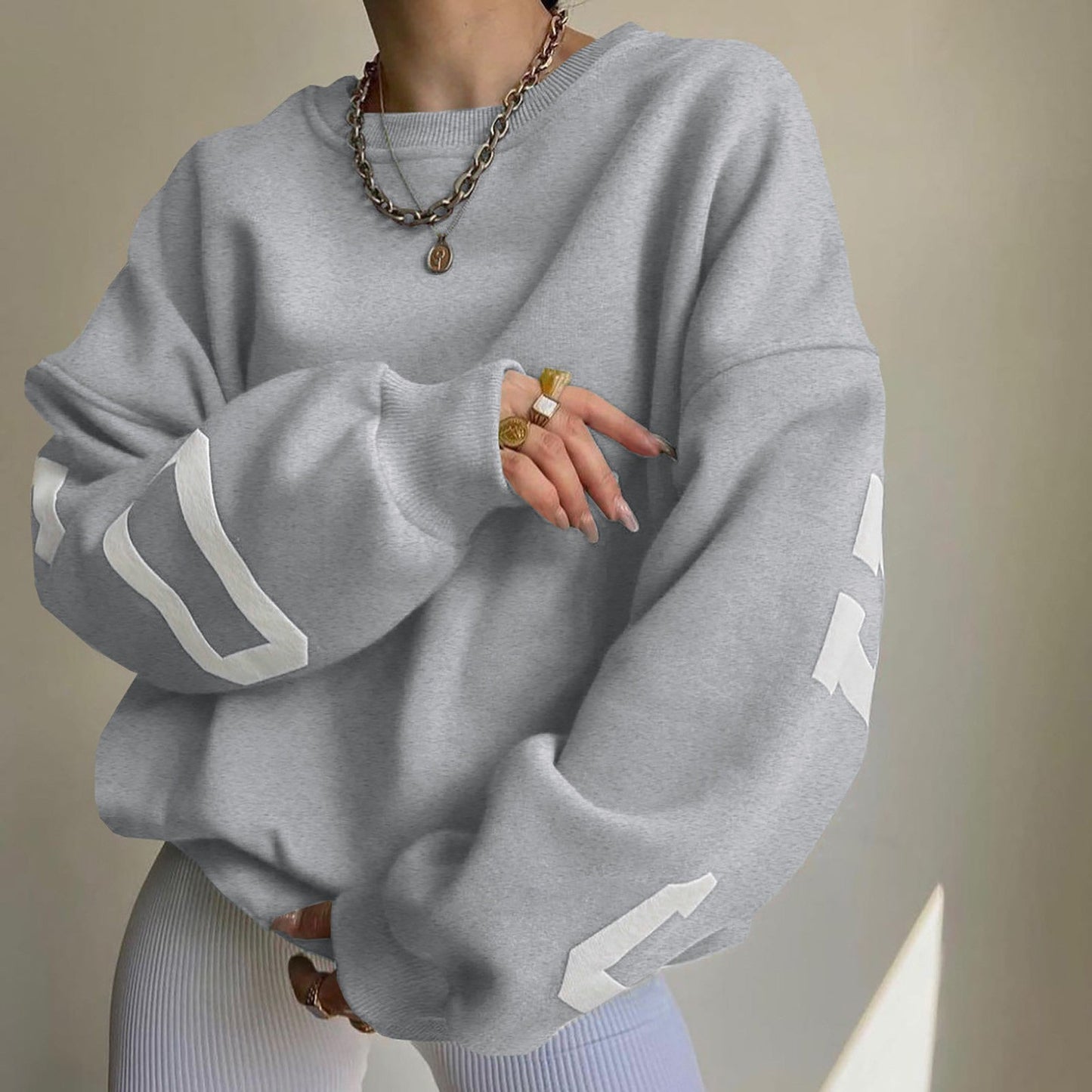 Ch # 501 Chicago Drop Shoulder Winter Fleece SweatShirt