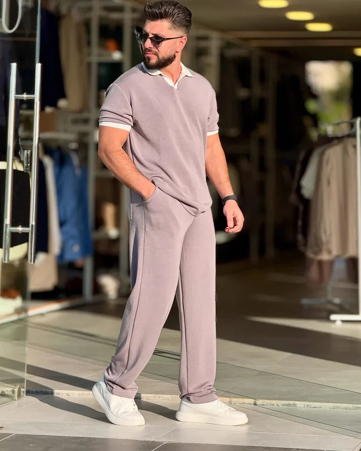 LI-51 Premium Collar Tee & Trouser Set –CHOOZI