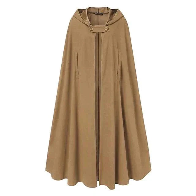 50% OFF women's stylish long cape cloak hooded Coat Hoodies Poncho Warm Cosplay Outwear Windbreaker CH-330