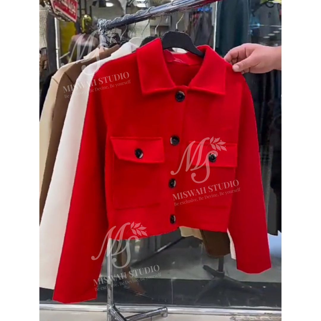 CH # 383 WinterLux CozyChic Pocketed Short Fleece Jacket