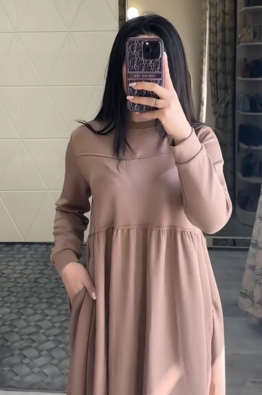 CH 523 Chooziwear Warm Fleece Long Fallen Top