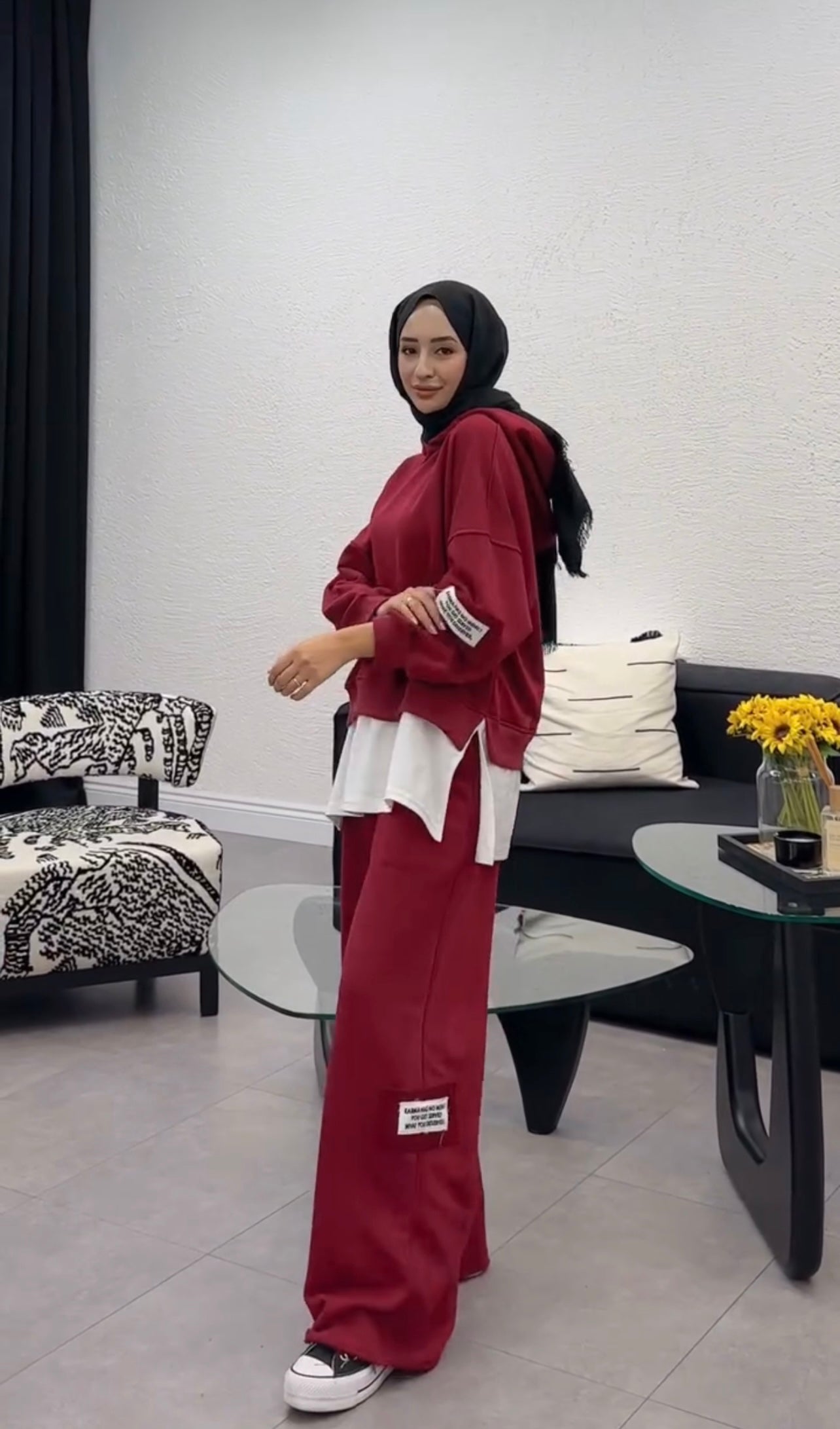 CH 466 Shirt Extender Style Hooded Tracksuit For Winters