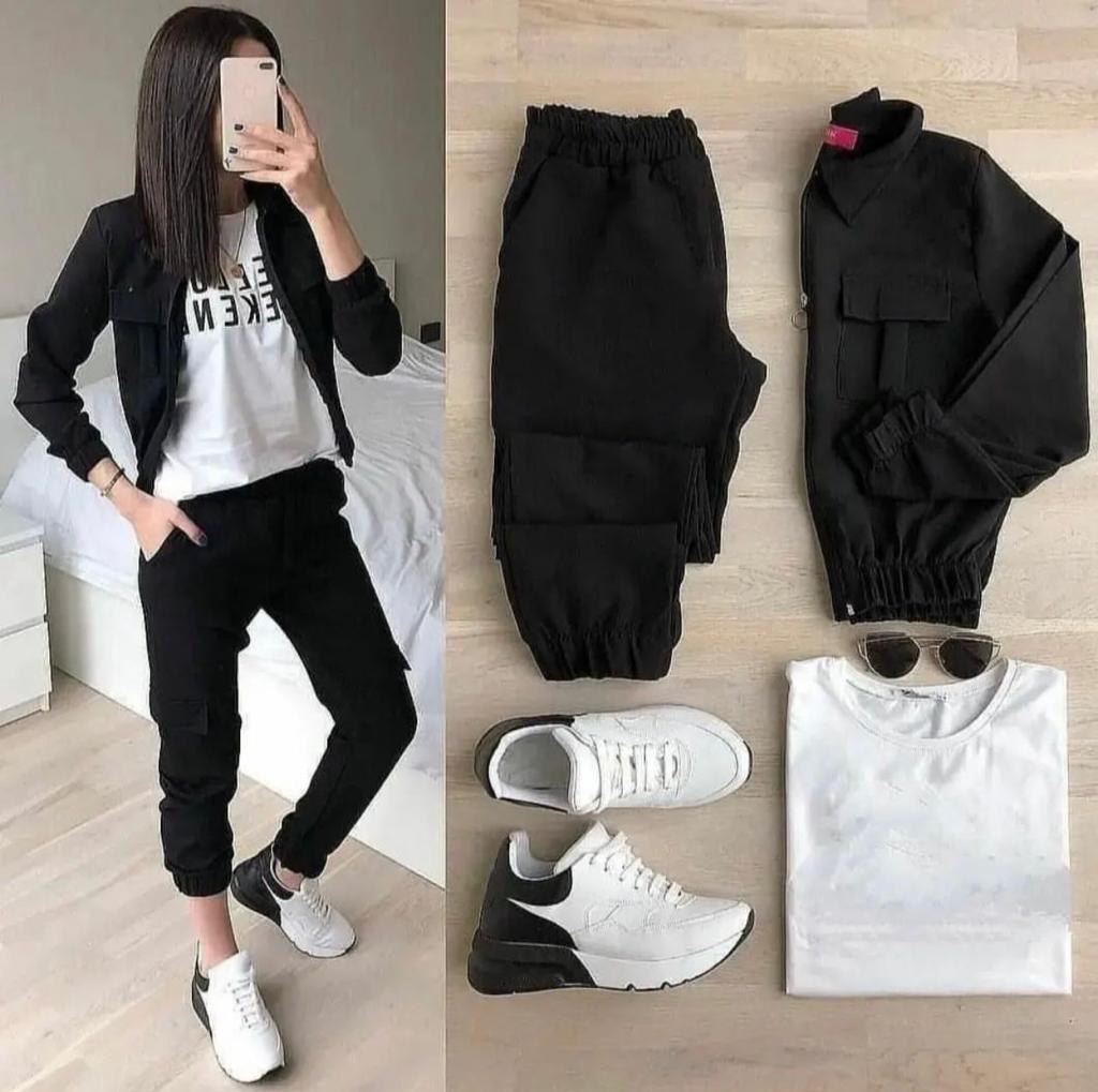 3 Pcs Women Winter Pocket Style Tracksuit LY-0011