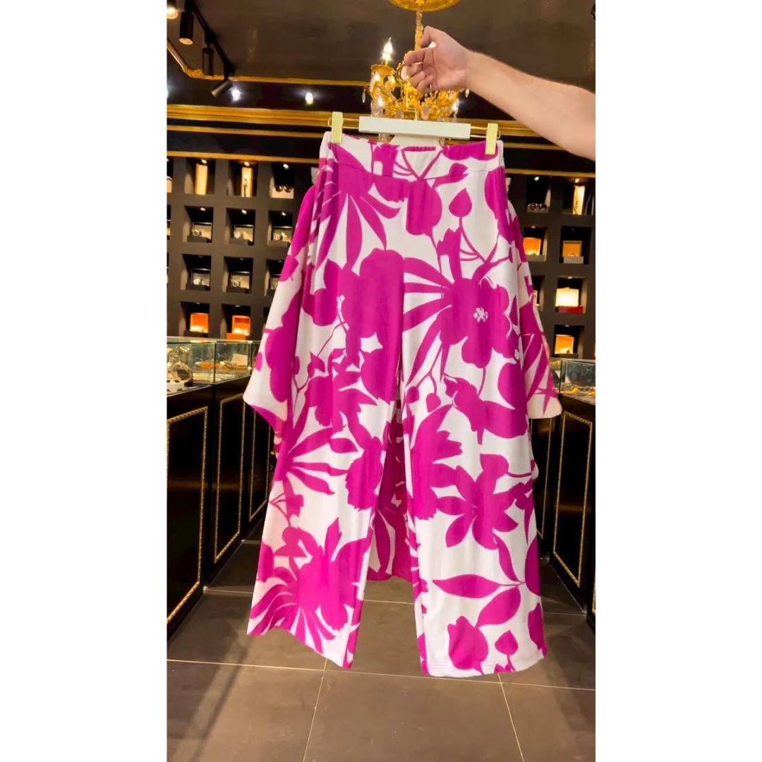 Ch # 359 Indonesian Kaftaan Pattern Printed Co Ord Set