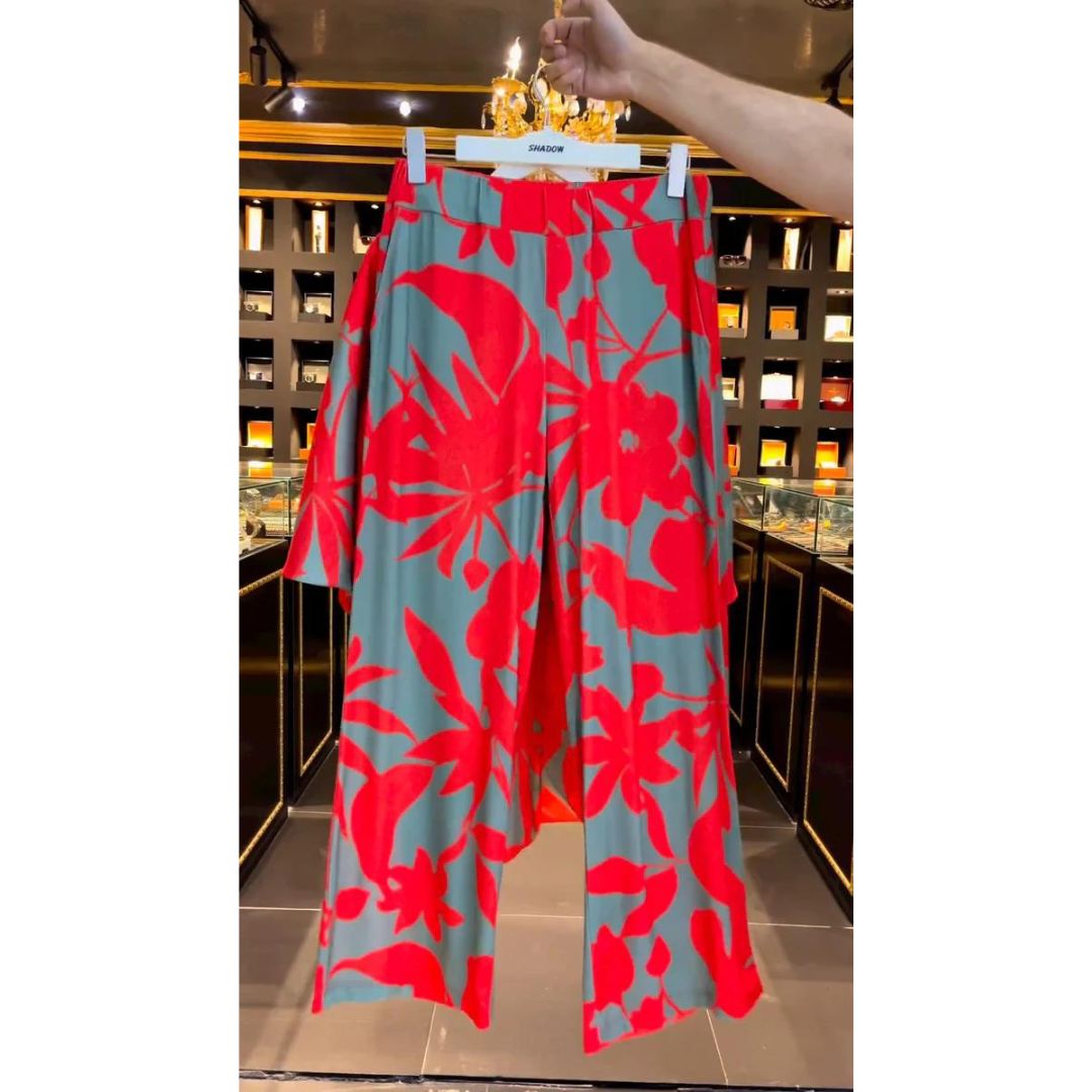 Ch # 359 Indonesian Kaftaan Pattern Printed Co Ord Set