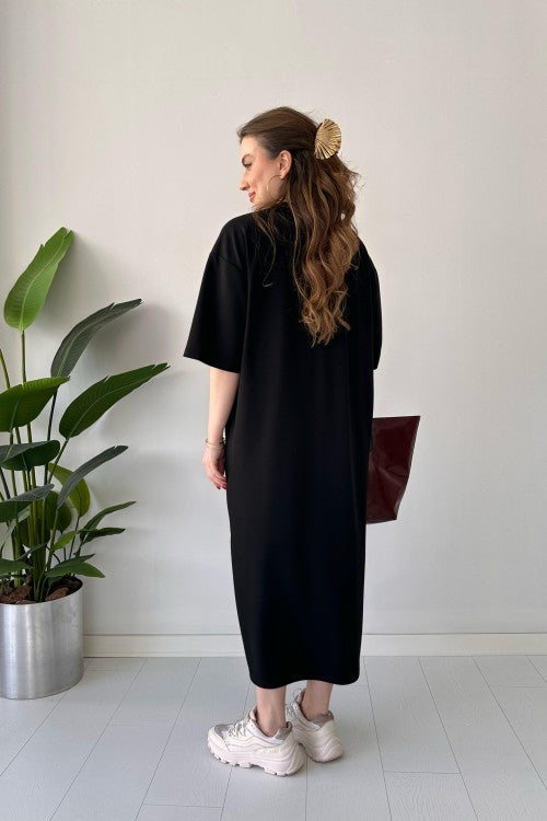 CH 547 Casual Modal Drop Shoulder Dress