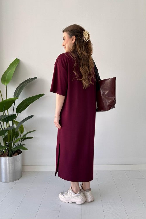 CH 547 Casual Modal Drop Shoulder Dress