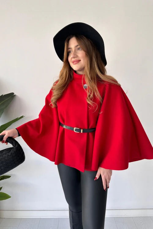 CH 509 The Choozi Wears New Design Short Cap Shawl With Belt