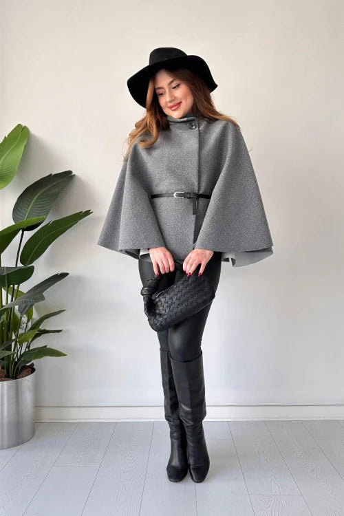 CH 509 The Choozi Wears New Design Short Cap Shawl With Belt