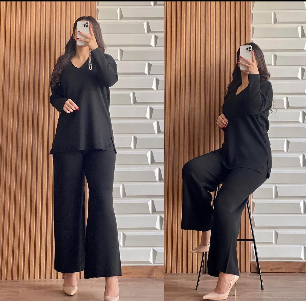 2 PCS V NECK WINTER OUTFIT LY-0017