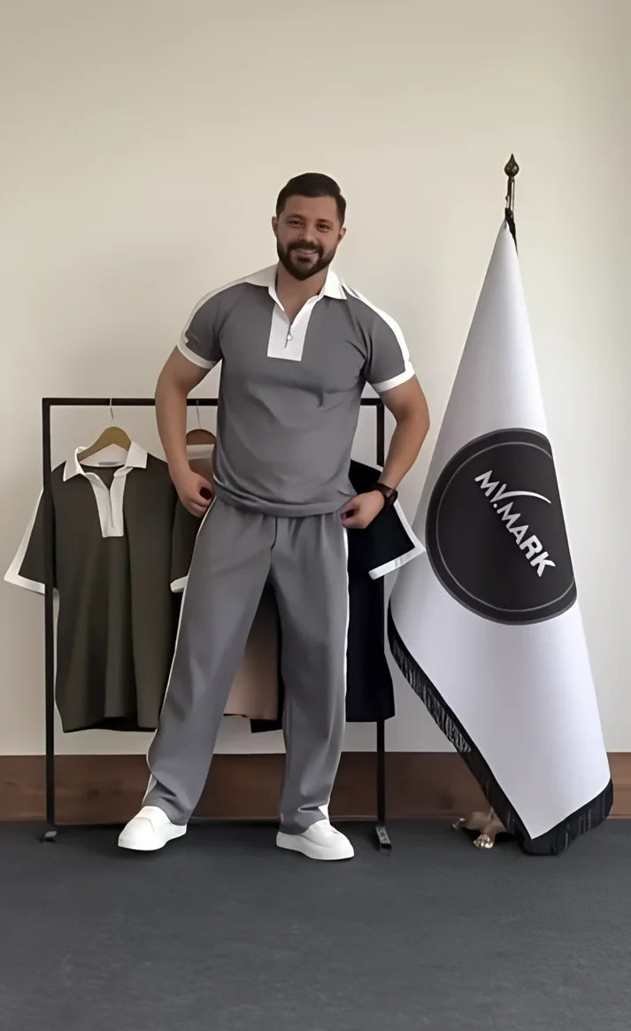 Li-39 Contrast Panel Tshirt & Trouser