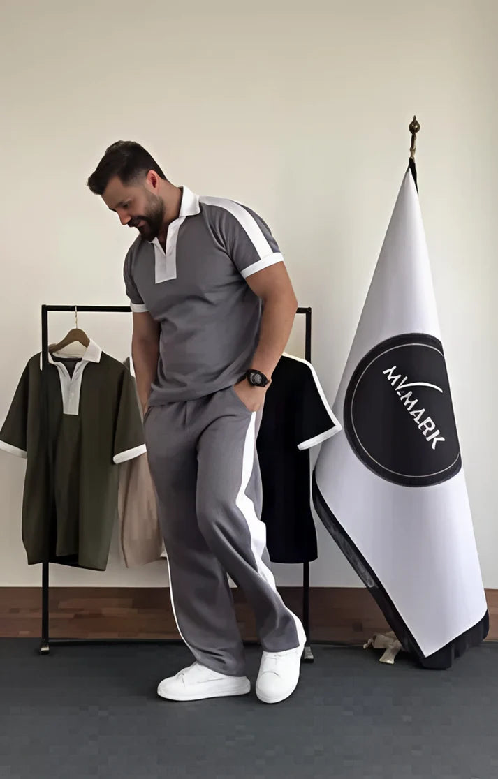 Li-39 Contrast Panel Tshirt & Trouser