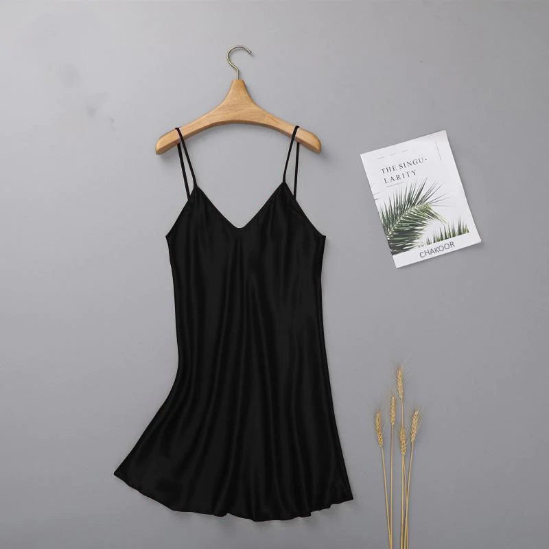 LONG SILK INTIMATE CASUAL WOMEN SLEEPWEAR TOP CHK # P40