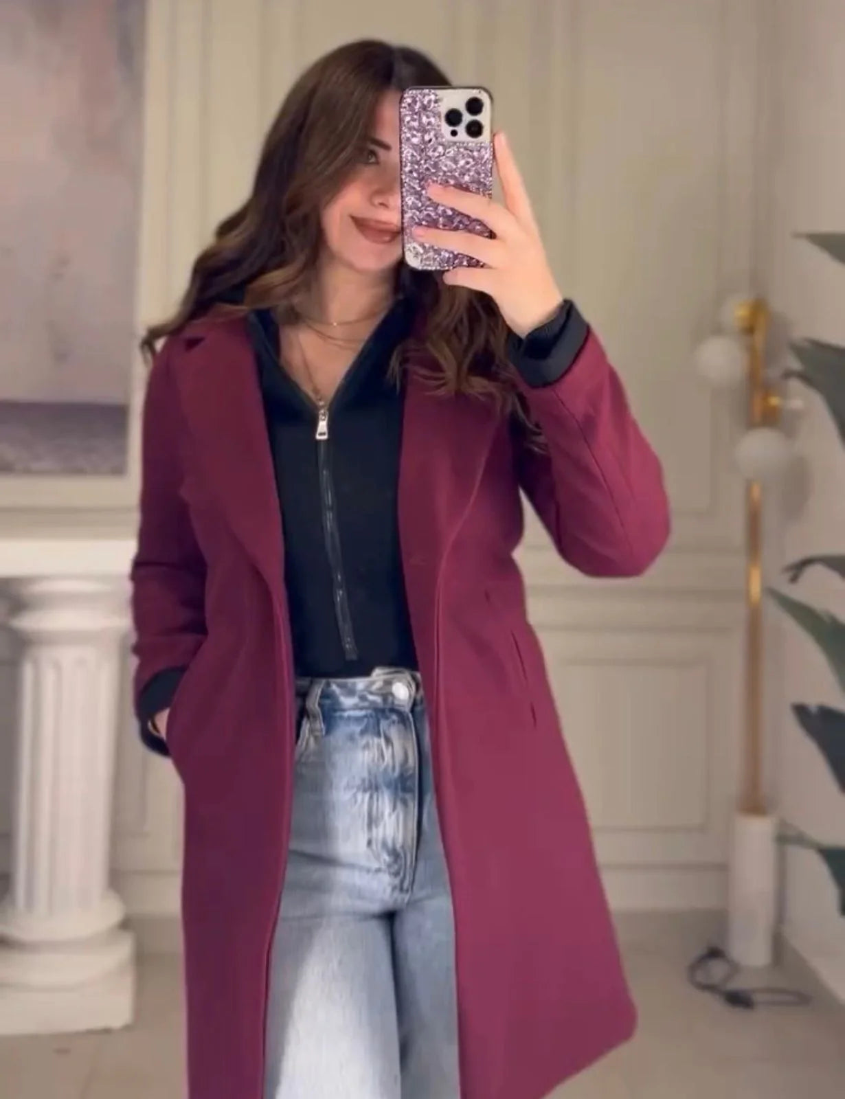 CH 599 - Modish Fleece Coat