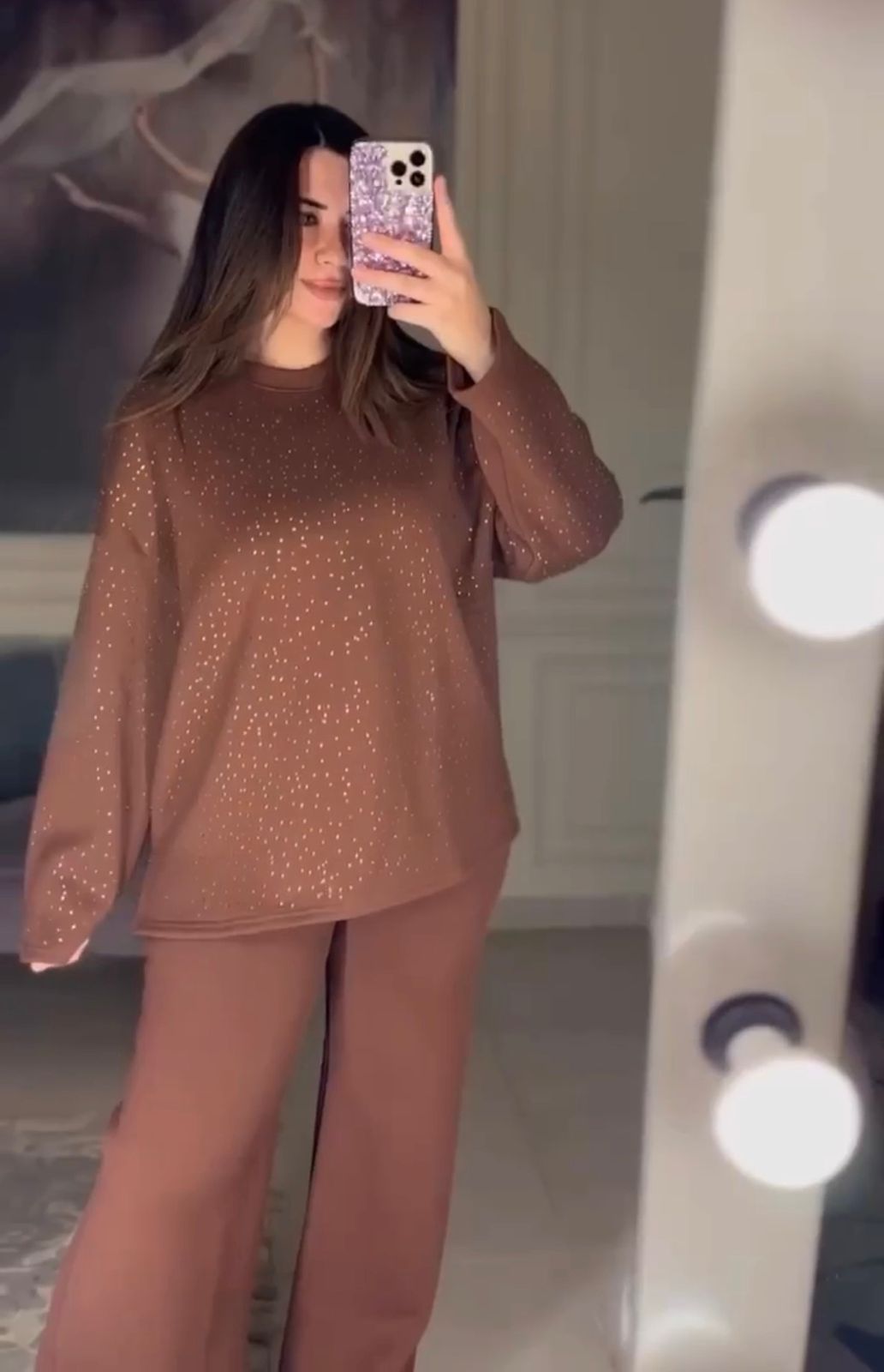 CH 600 - Sparkle Two-Piece Winter Co ord Set - Choozi