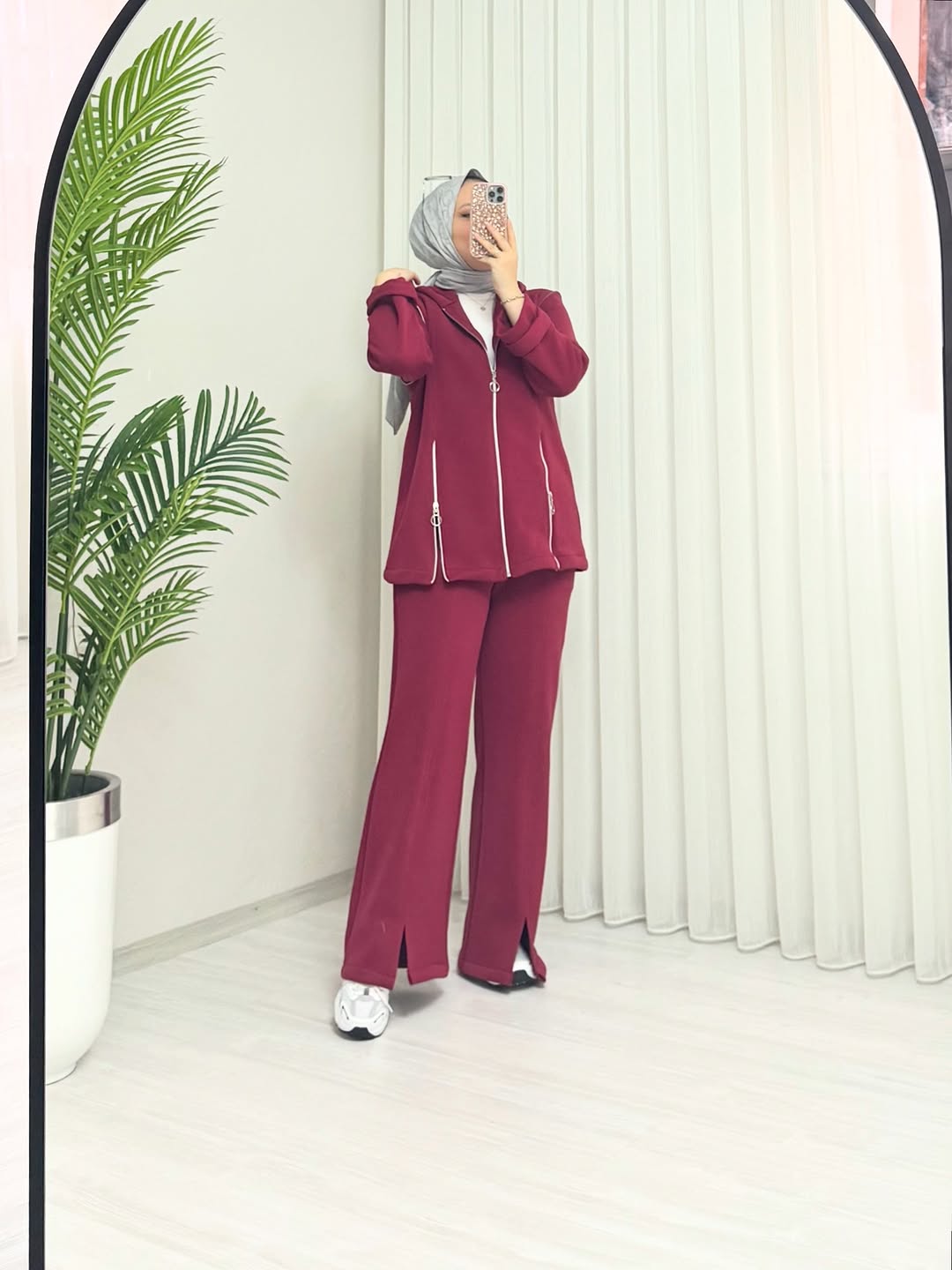 CH 601 - Bootcup Zipper Hooded Style Co-Ord Set - Choozi