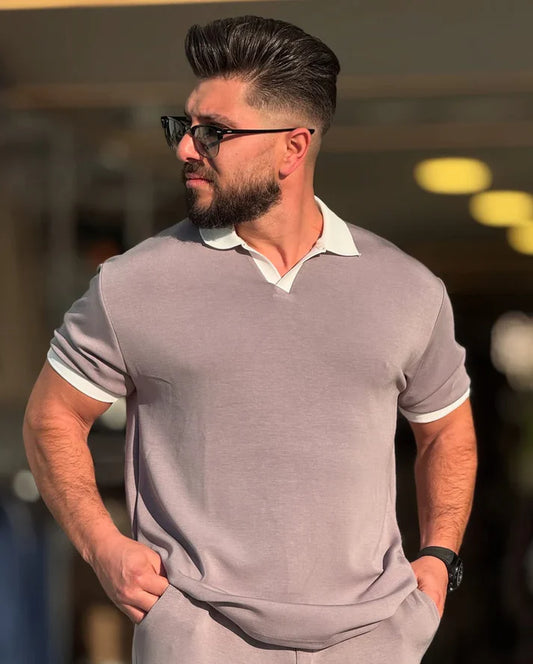 LI-51 Premium Collar Tee & Trouser Set –CHOOZI