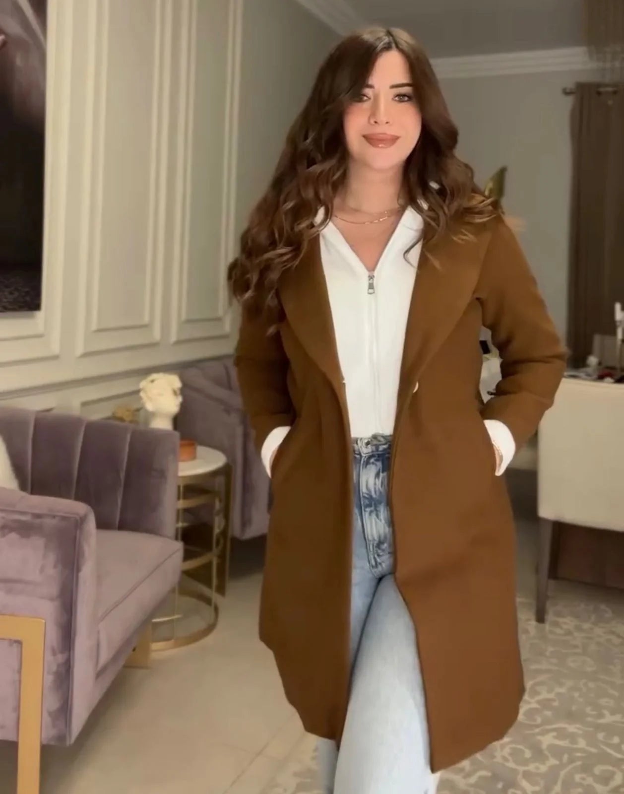 CH 599 - Modish Fleece Coat