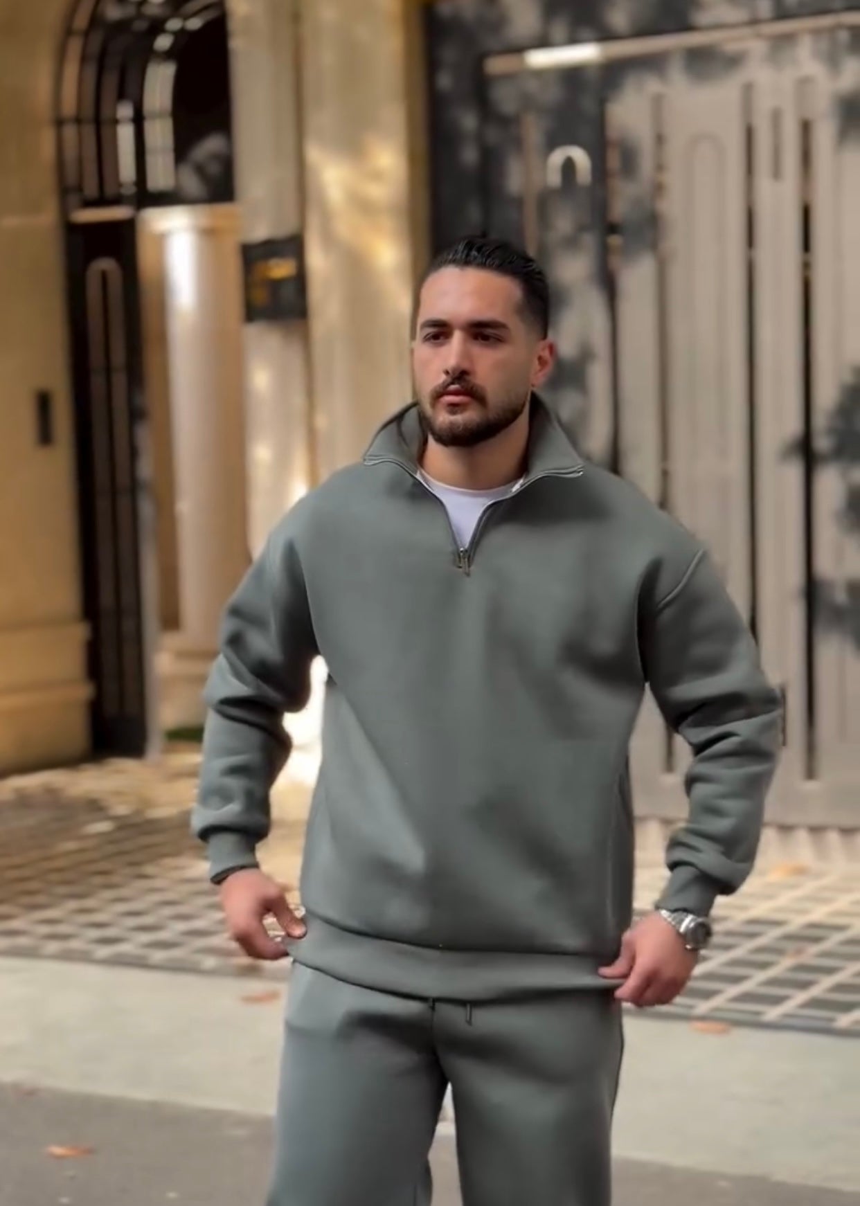 NEW WINTER Zipper NECK TRACKSUIT Li -74