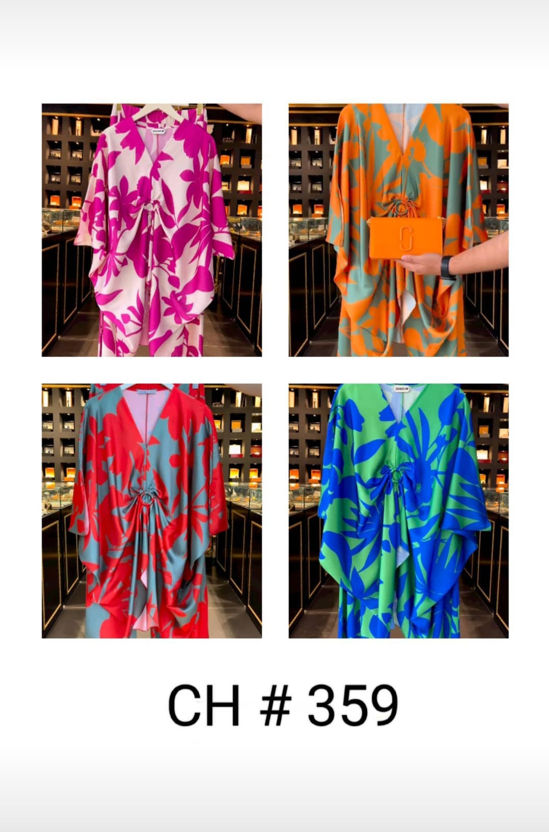 Ch # 359 Indonesian Kaftaan Pattern Printed Co Ord Set