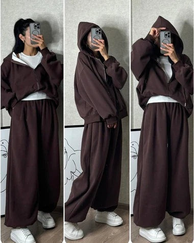 CH 479 cloud flower Zipper co-ord Set